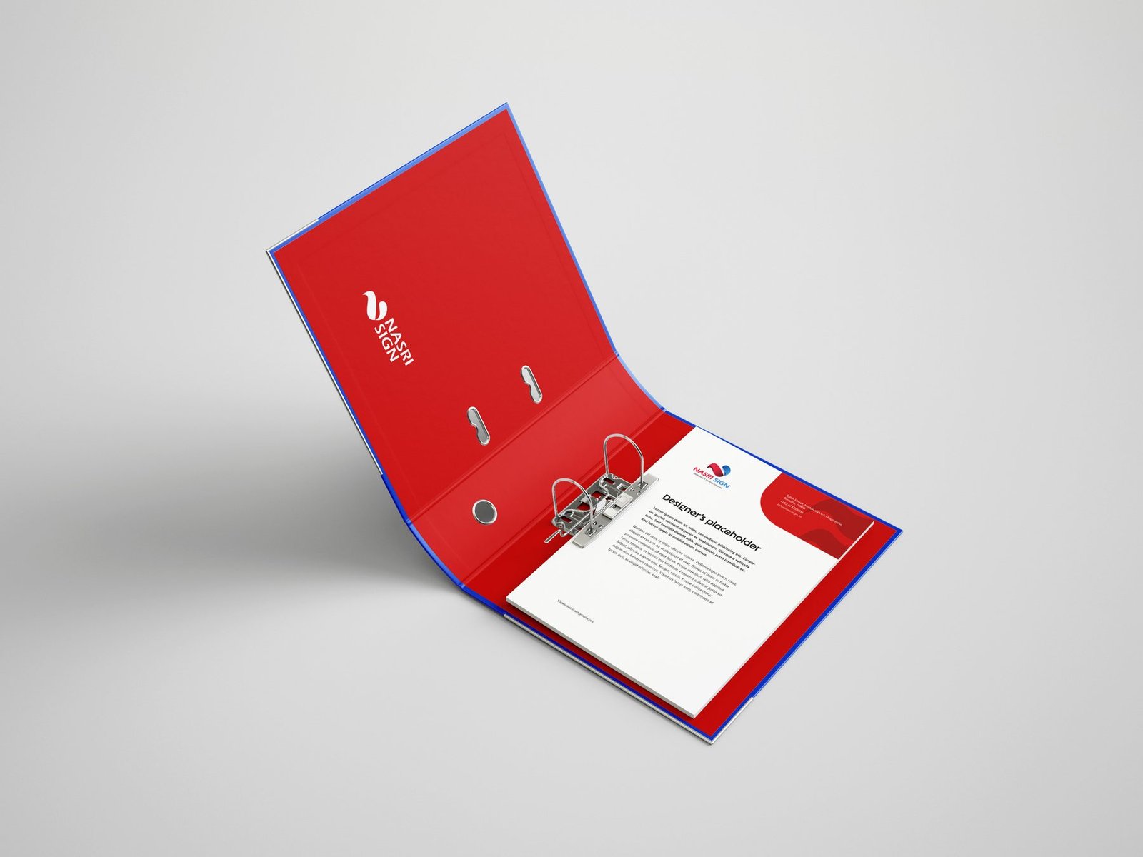Open binder and report packs mockup